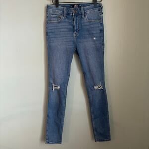 Hollister High Rise Skinny Distressed Jeans